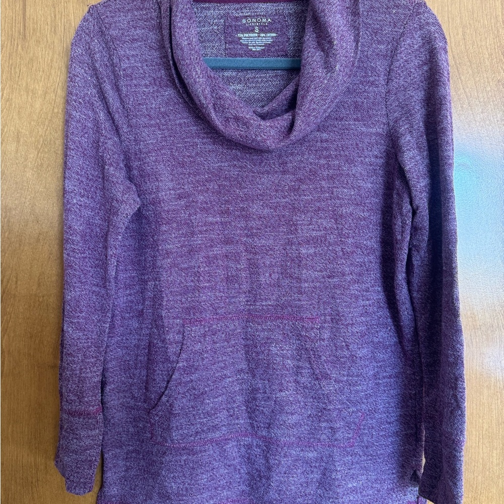 Sonoma Plum Cowl Neck Sweater